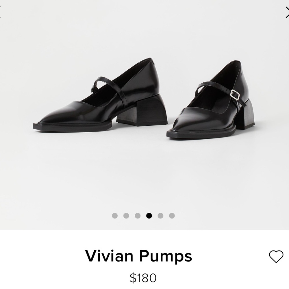 Vagabond Black Pointed Mary Jane Pumps with Silver Buckle - Picture 9 of 9